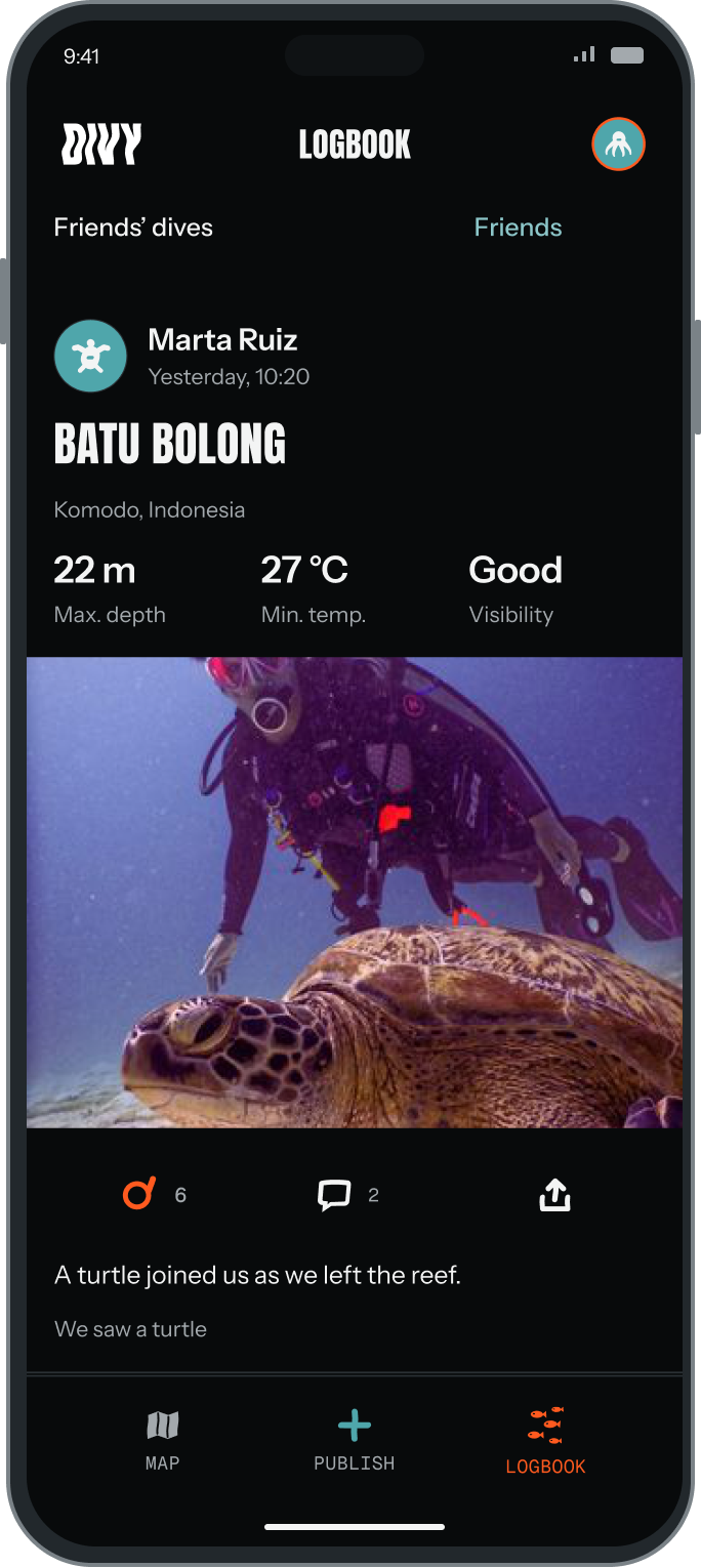 Your friends’ dives